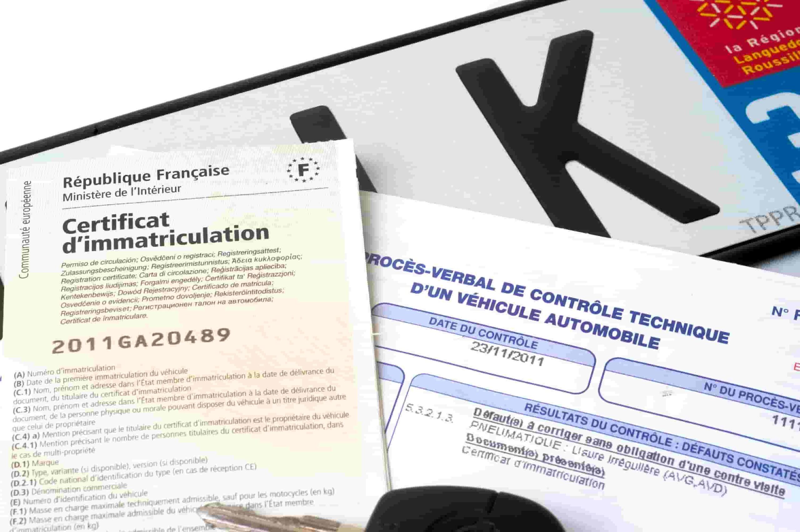 Les pièces justificatives nécessaires pour une carte grise